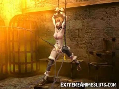 3D Teen Ravaged in a Freak Prison!