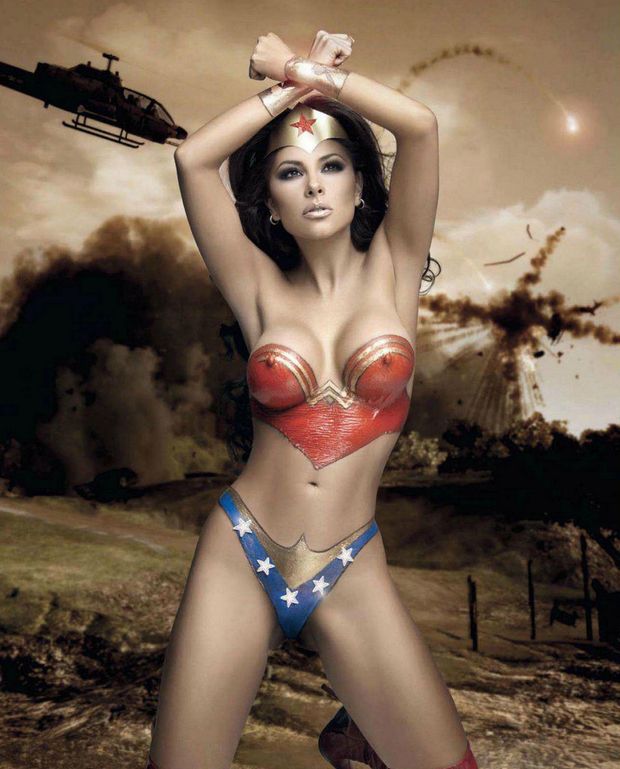 Gaby Ramirez being a hot Wonder Woman