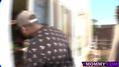 A very hot busty mom Alexis Golden in a gangbang with horny black studs