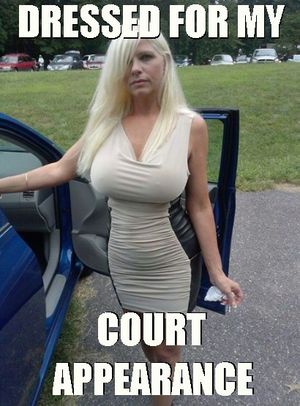 slut wants to bribe a judge