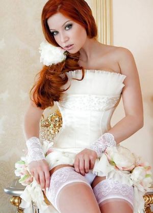 redhead bride