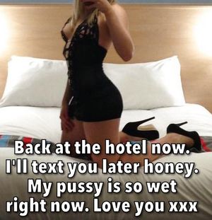 blonde texting her cuckold