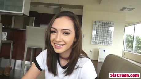 Brunette Step Sis Lily Jordan Banged from Behind