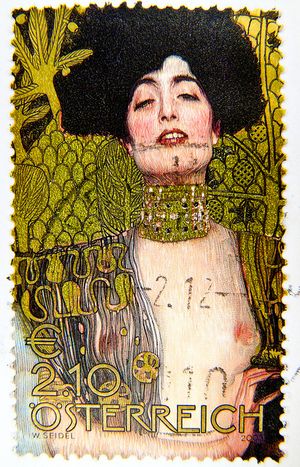 Austria € 2.10 "Judith I" Gustav Klimt postage timbre Autriche erotic art painting 2003