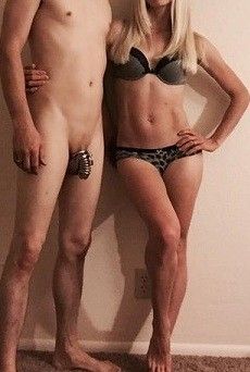 blonde got him caged