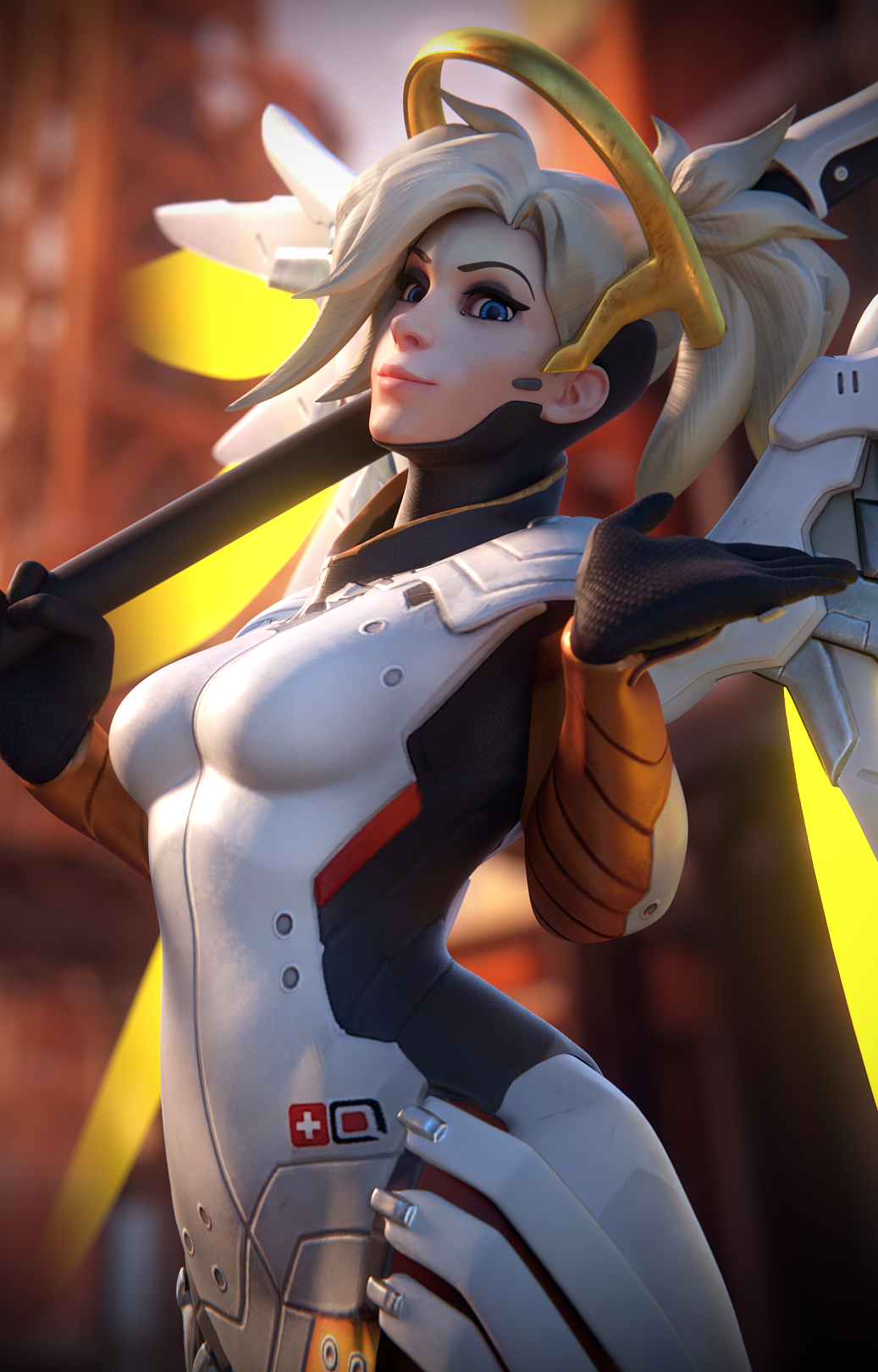 Mercy posing for a picture