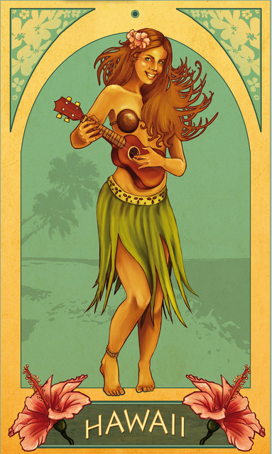 Postal de Hawaii