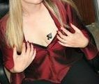blonde hotwife showing queen of spades to seduce black man