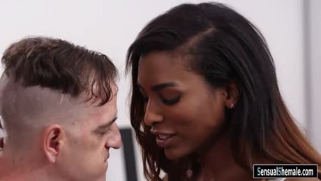 Black shemale Natassia Dreams analyzed