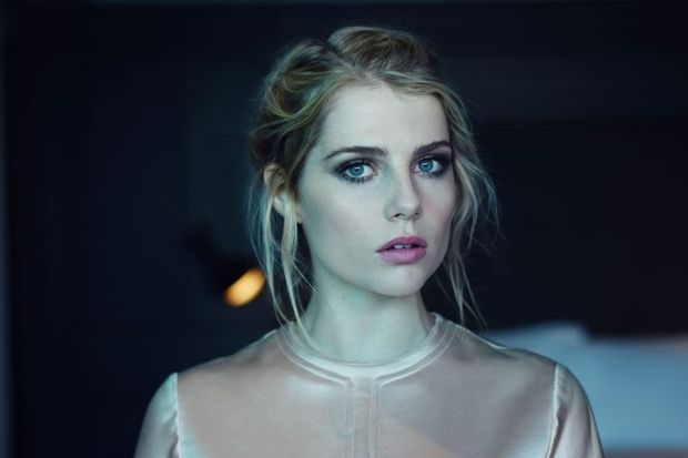 Beautiful face of Lucy Boynton