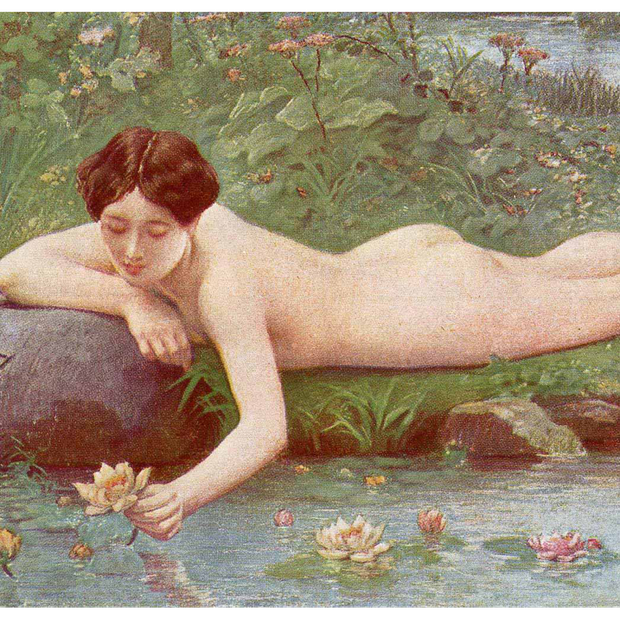 chica en jardin