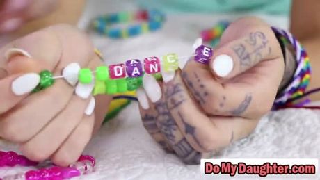 Two lucky Dads swap daughters hot mouths