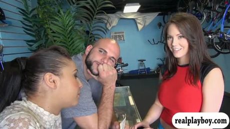 Massive boobs tattooed woman gets drilled by hunk man