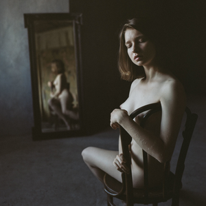 nude with hairy arms