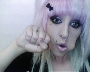 emo babe knows what she wants