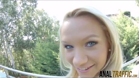 Honey Sweet gets mouthful of cum after a sweet anal sex