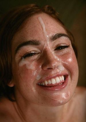 Cute smiling cumshot