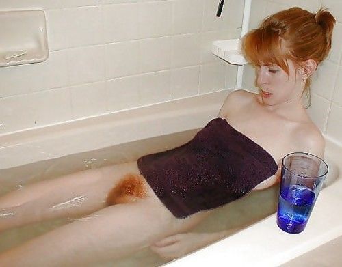 red bath