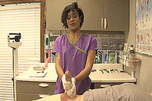 Nurse MILKs Patient handjob