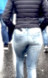 amazing ass in blue jeans
