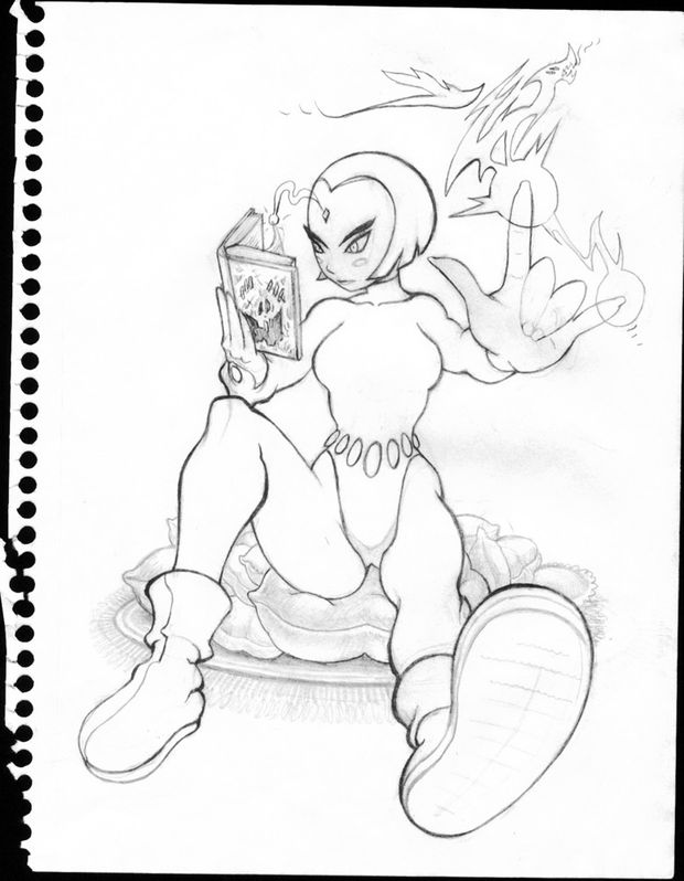 Raven and the Necronomicon