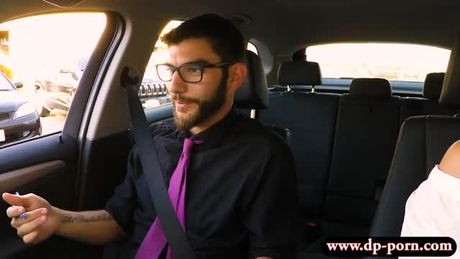 Teen bitch Cadey Mercury pounded in the car in public