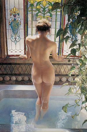 Morning Bath by Steve Hanks