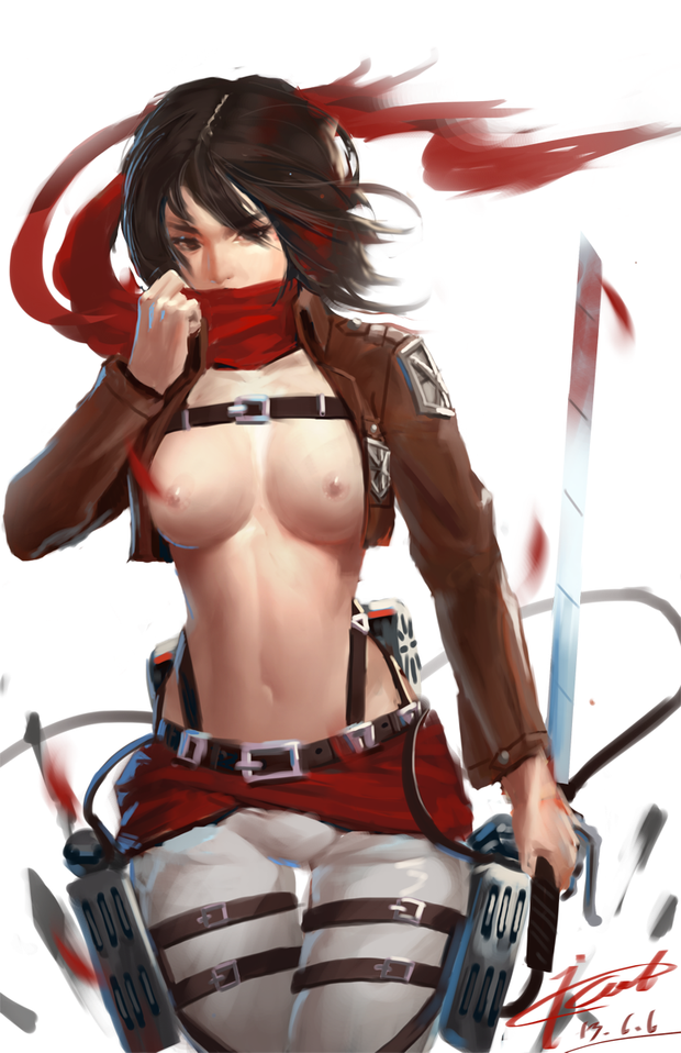 Hentai, Attack on Titan, Mikasa Ackerman