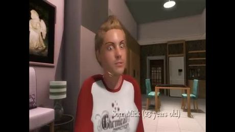 intimate cartoon fantasy with busty mother