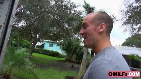 Busty redhead riding monster dick