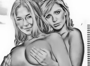 Hayden and Sarah toon time