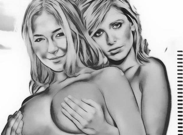 Hayden and Sarah toon time
