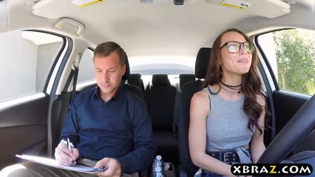 Driving test of a teen leads to sex with the instructor