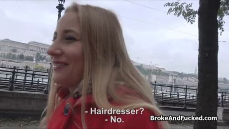 Cock filled broke blonde amateur