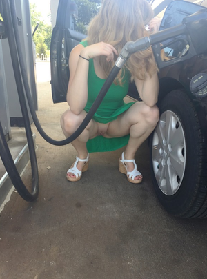 filling up and checking tyres