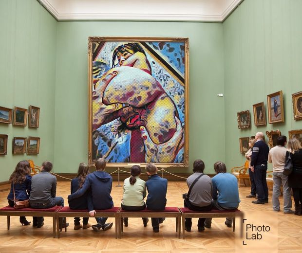 At the gallery