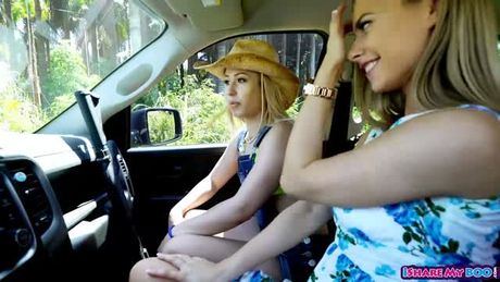 Anya Olsen and Goldie lesbian fun and threesome session