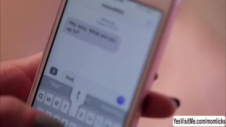 Pretty tattooed babe Anna De Ville masturbating to lesbian porn on Girlsway while hooking up with a MILF online.