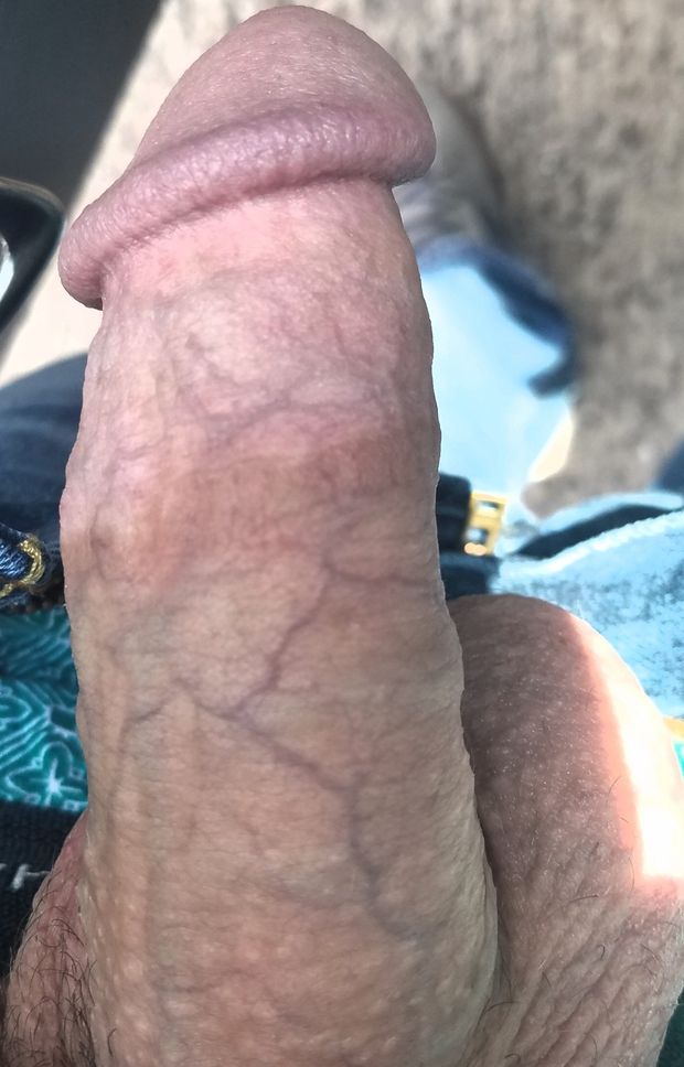 My cock hanging out in public