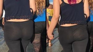 Teen sheer leggings