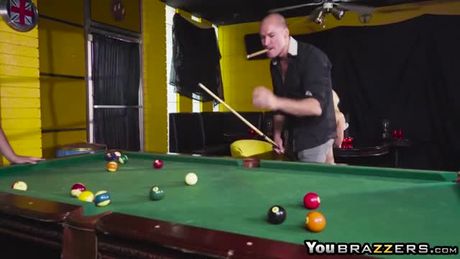 Luna is a waitress at local bar Shes busy clearing tables when she gets goosed by Sean who cant seem to keep his pool cue to himself After a