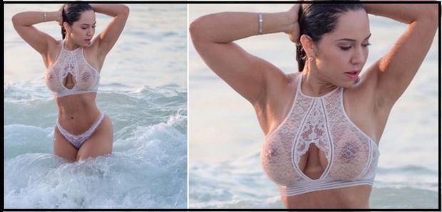 Renata Frisson (Mulher Melão) - White Lingerie
