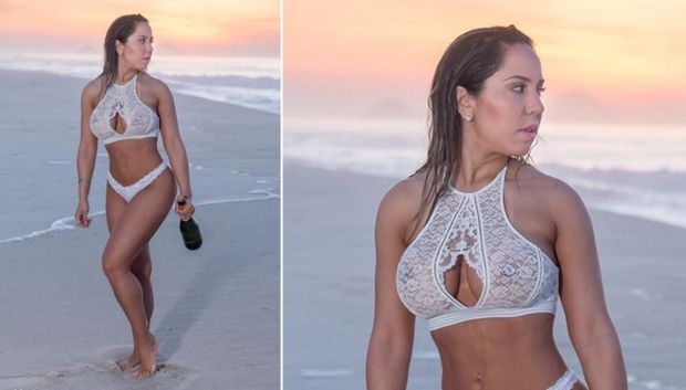 Renata Frisson (Mulher Melão) - White Lingerie