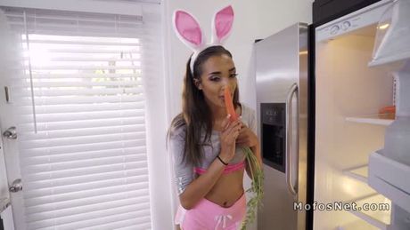 Beautiful ebony gets first time anal with bf