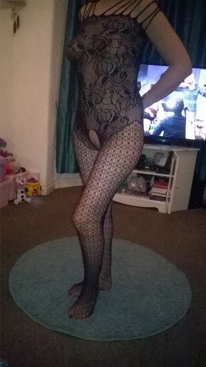 Gorgeous wife in bodystocking