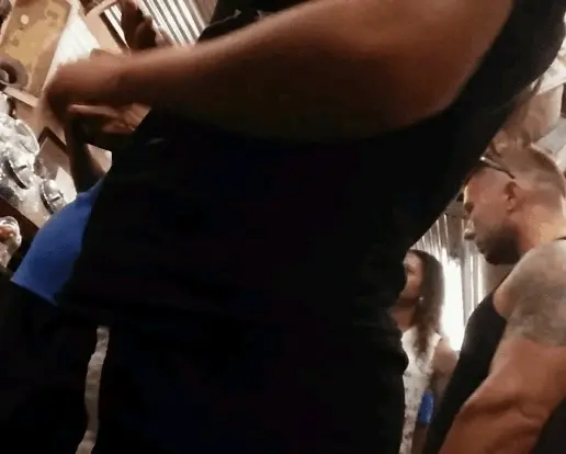 Pov camera caught while shoping