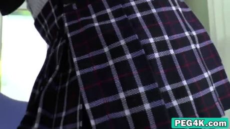 Sexy PAWG Ava Dalush strapon fucks dude's ass