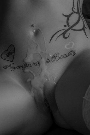 Teen with cream on her tummy.