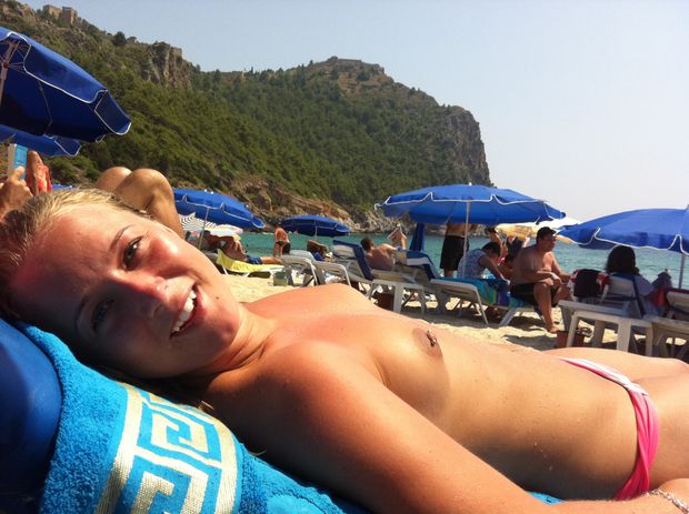 Ate the beach