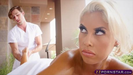 Incredible MILF with big tits gets fucked by a masseuse